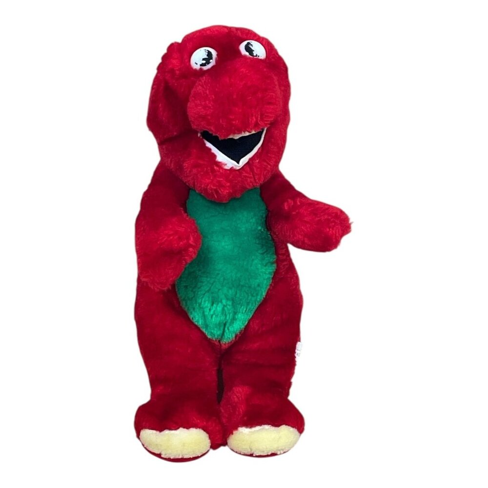 RARE Vintage Red Barney and the Backyard Gang Dinosaur Stuffed Animal Plush